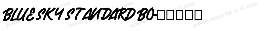 blue sky standard bo字体转换